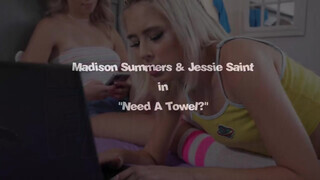 Jessie Saint és Madison Summers édeshármasban kefélnek