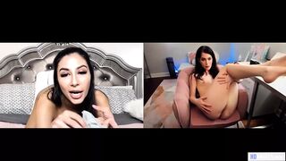 Evelyn Claire és Gianna Dior zsenge lesbi webcamos önnönélvezése