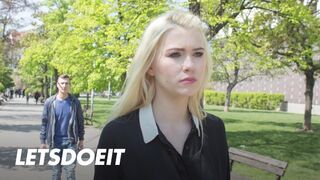 Izgató lengyel világos szőke Misha Cross orálozza a külföldi vastag fazt külföldön és jól meglovagolja