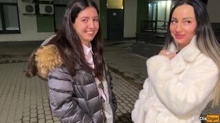 Baráttal szedtünk fel dupla szexi stripat, akiket keményen megbasztunk