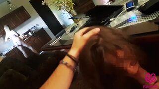 Hajnali kávé után vad dugás és pippantás egy tinivel