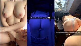 Fősulis csajok mocskos kupakolása snapchat válogatásban édeshármas képernyőn