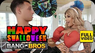 BANGBROS Hálózat Szexy Milfje Vadul Cumizza Mostohafia Méretes Farkát Halloween Előtt